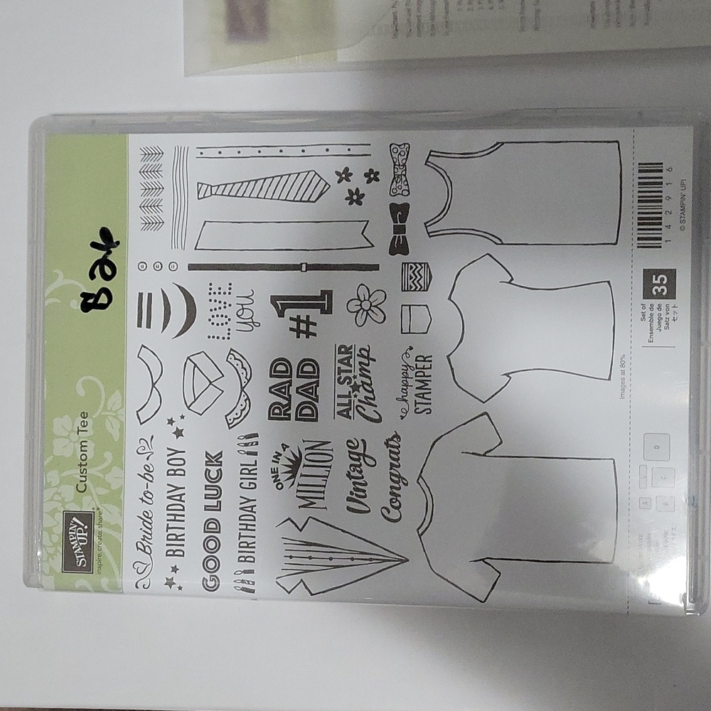 Stampin Up Custom Tee stamp set with Framelit dies